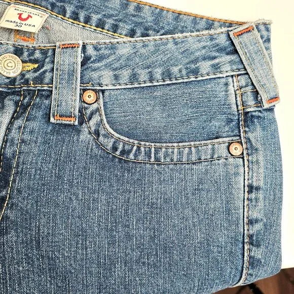 True Religion Joey Flare Jeans 30 Embroidered "Madame Mystery" Limited Edition - Picture 8 of 16